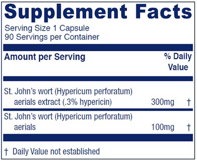 St. John's Wort 90 caps Curated Wellness