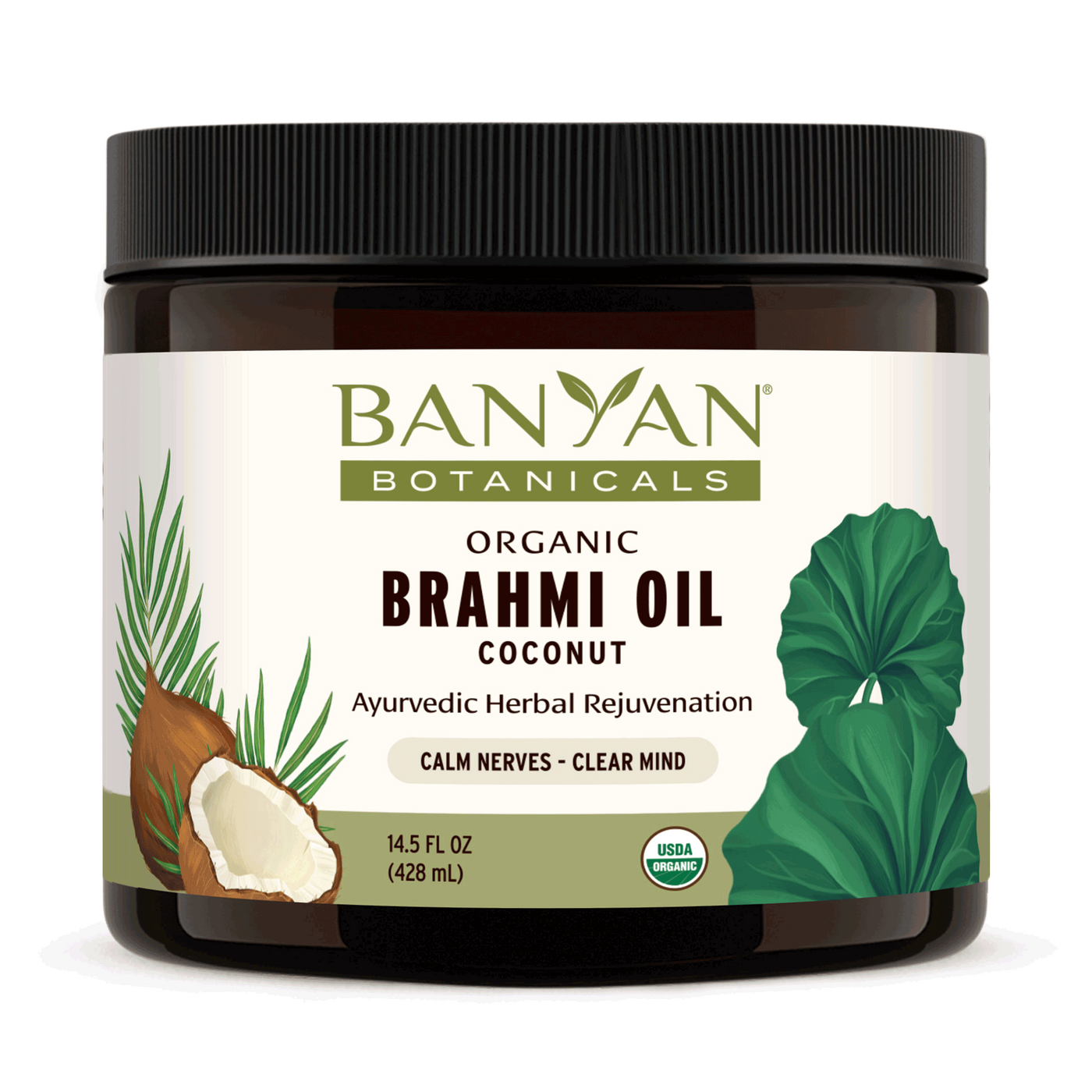 Brahmi Oil, Coconut 14.5 fl oz Curated Wellness