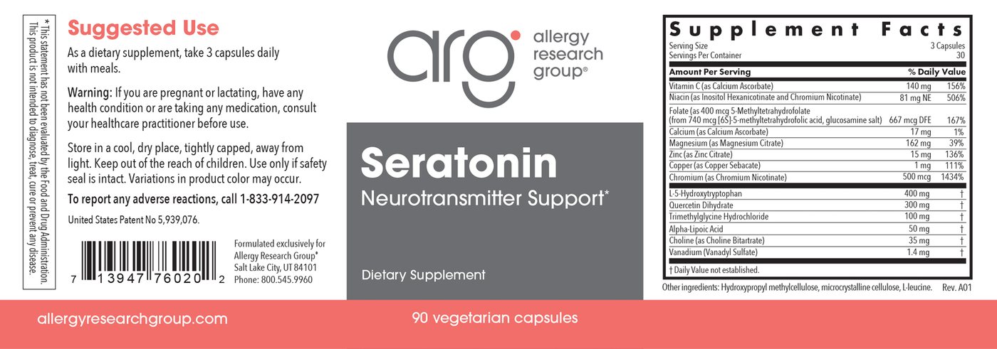 Seratonin 90 vcaps Curated Wellness