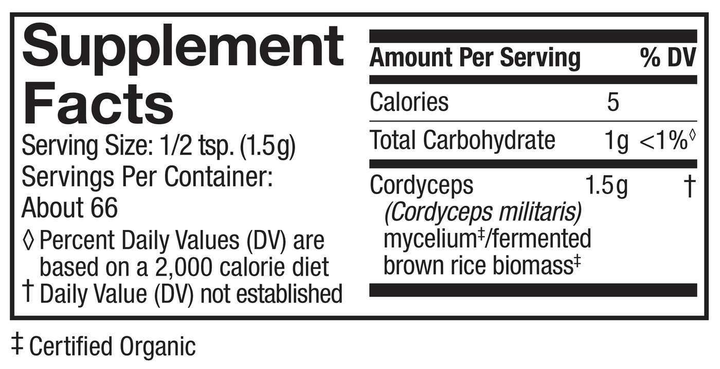 Cordyceps Mushroom Mycelium ings Curated Wellness