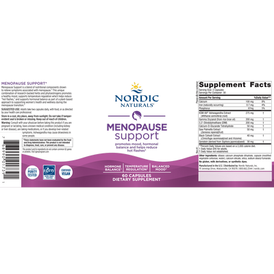 Menopause Support 60c Curated Wellness