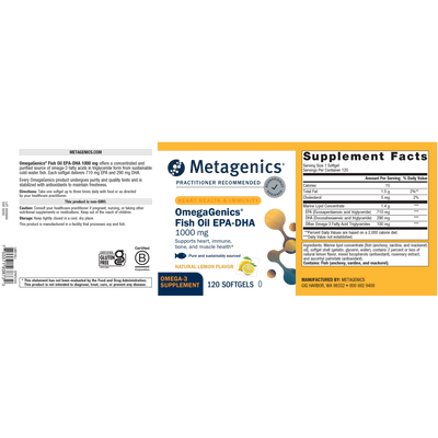 OmegaGenics EPA-DHA 1000  Curated Wellness