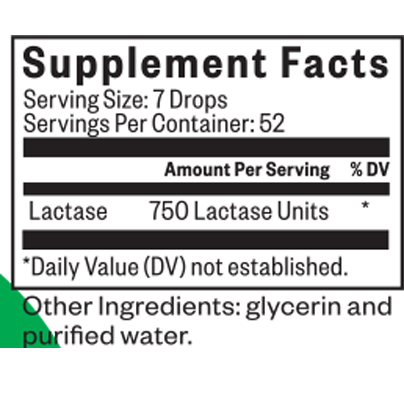 Lactase Drops .5 fl oz Curated Wellness