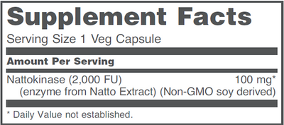 Nattokinase 100 mg  Curated Wellness