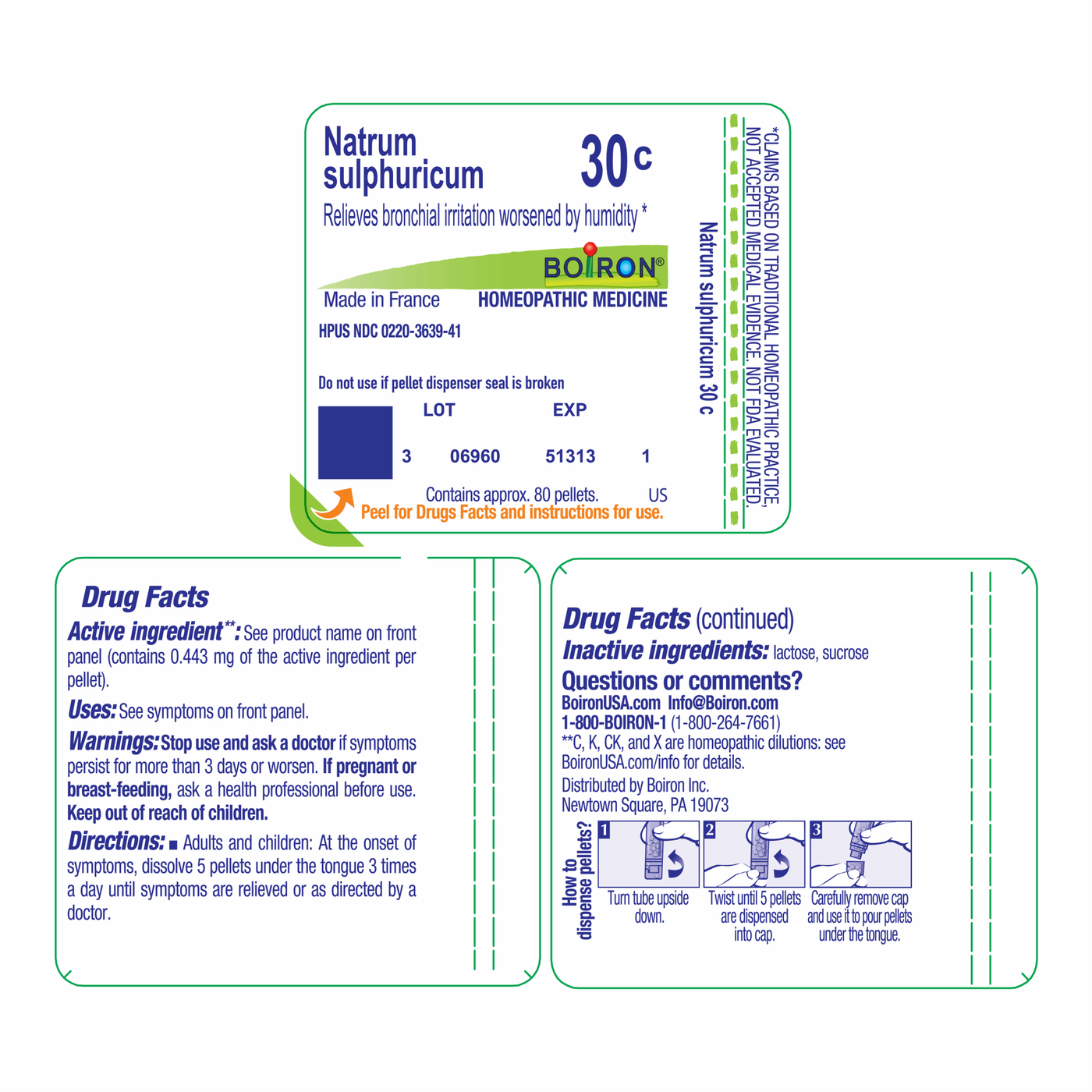 Natrum sulphuricum 30C 80 plts Curated Wellness