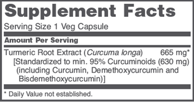 Curcumin 665 mg  Curated Wellness