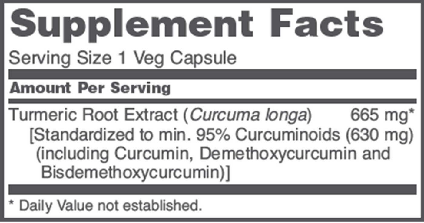 Curcumin 665 mg  Curated Wellness