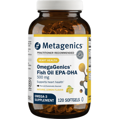 OmegaGenics EPA-DHA 500 Lemon 120gels Curated Wellness