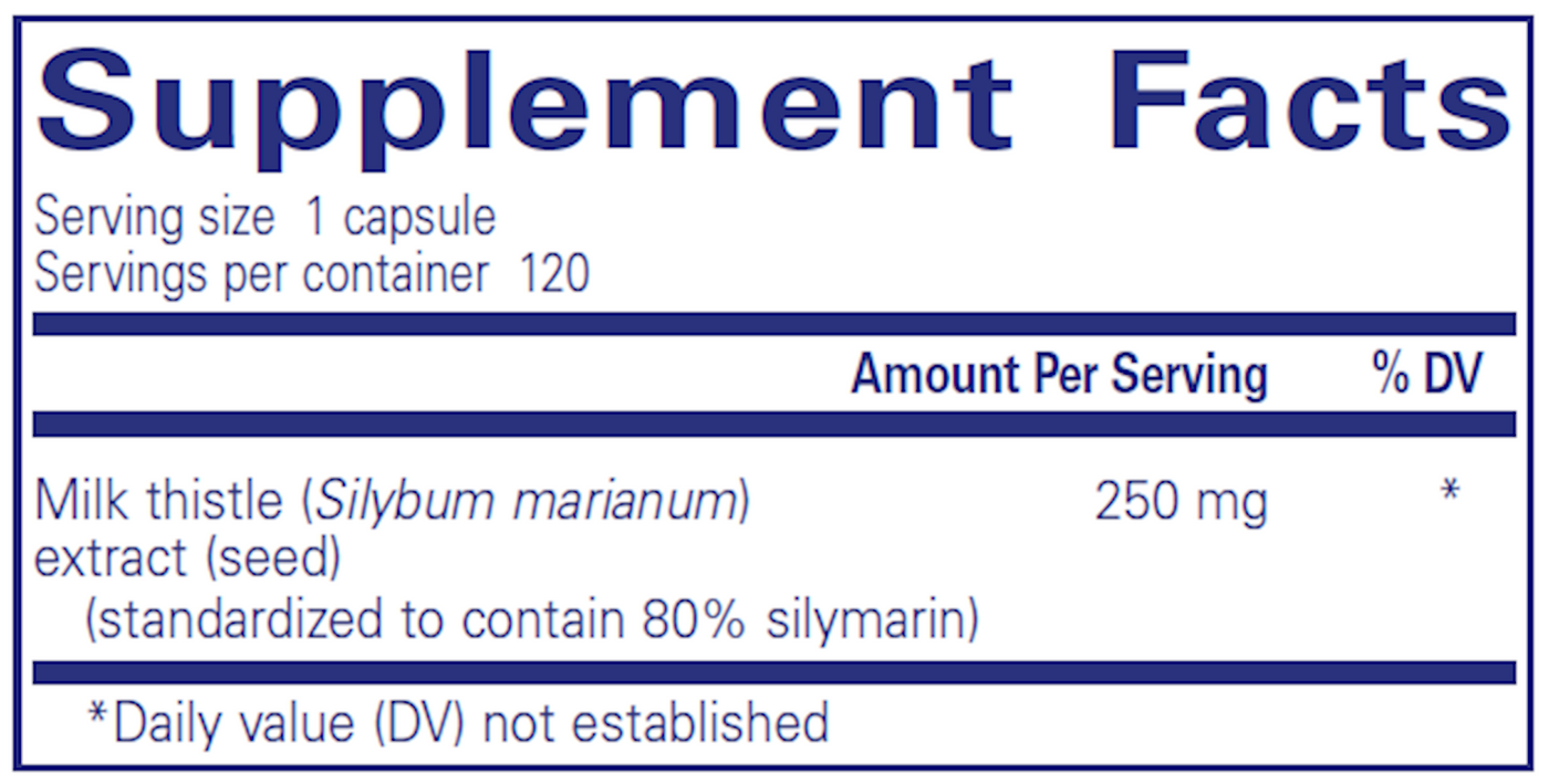 Silymarin 250 mg  Curated Wellness