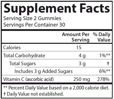 Vitamin C 60 gummies Curated Wellness