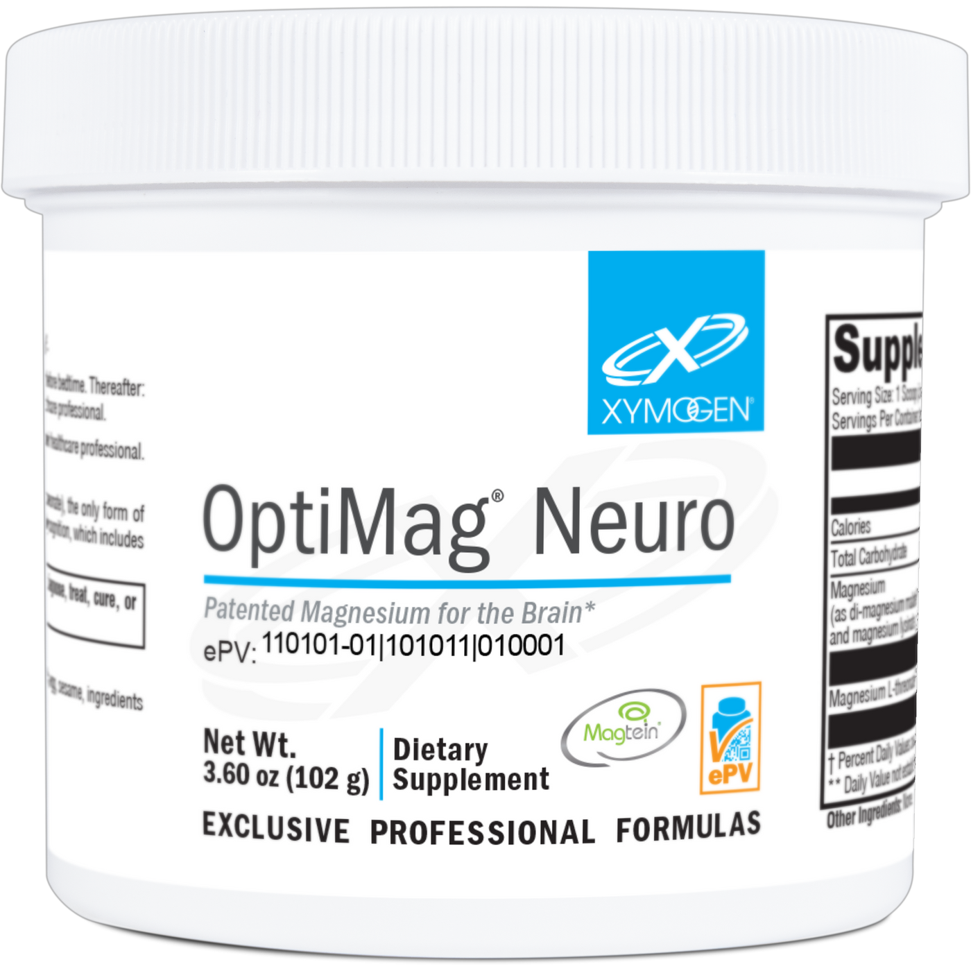 OptiMag Neuro Unflavored 102g Curated Wellness