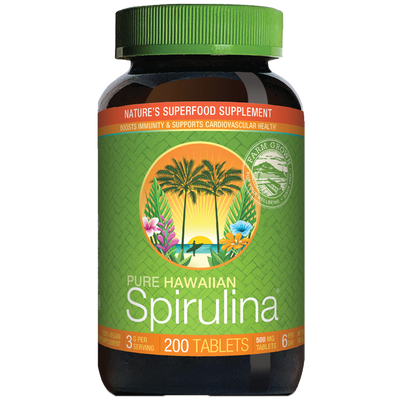 Spirulina Hawaiian 500 mg 200 Curated Wellness