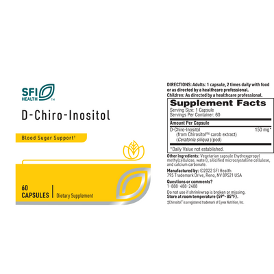 D-Chiro-Inositol 60 caps Curated Wellness