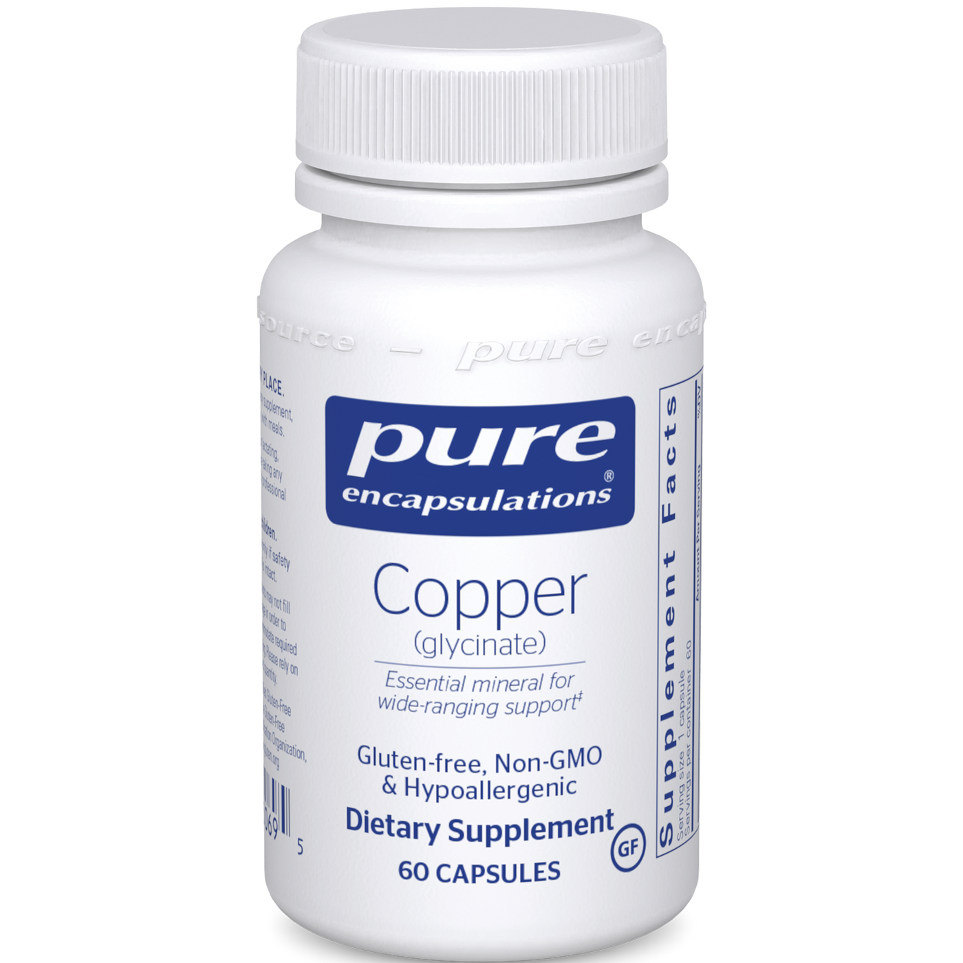 Copper (glycinate) 2 mg 60 vcaps Curated Wellness