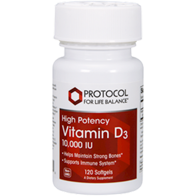 Vitamin D-3 10,000 IU 120 gels Curated Wellness