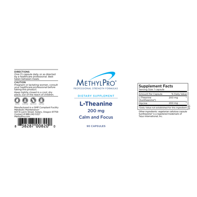L-Theanine 200 mg 90 cap Curated Wellness