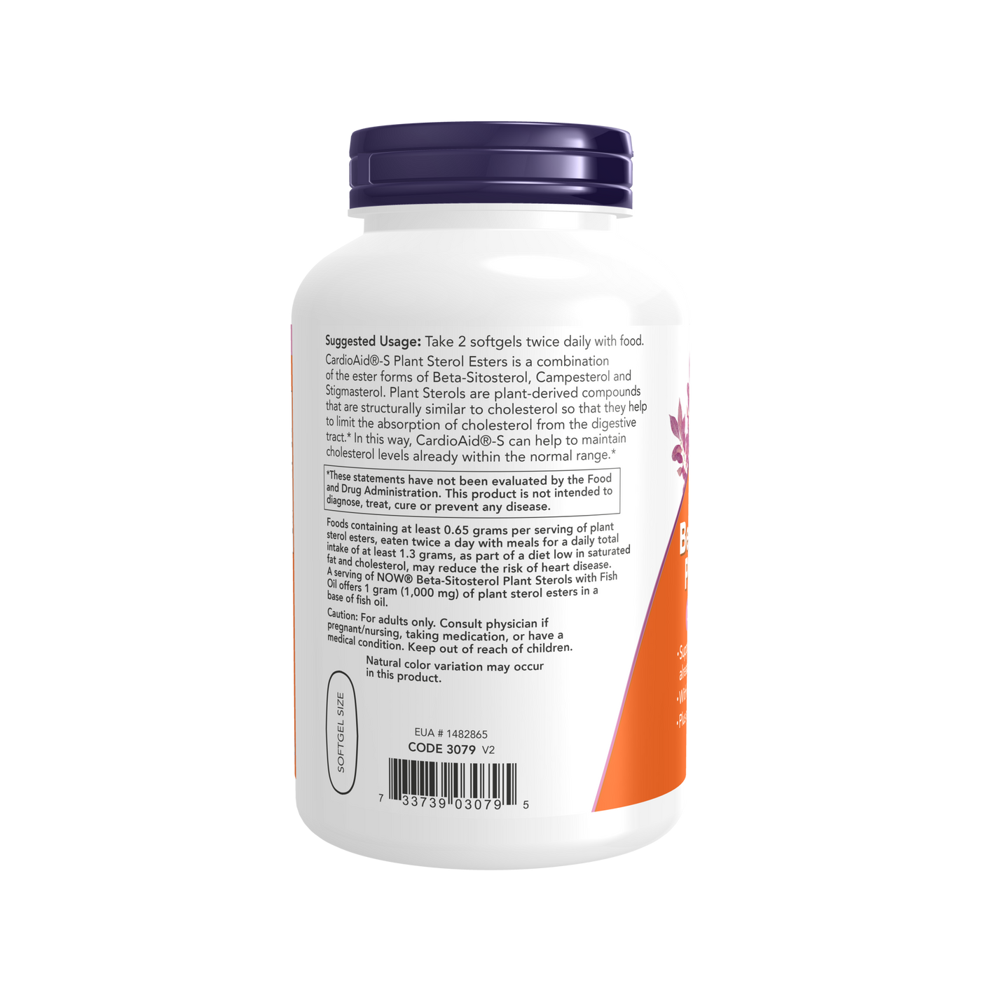 Beta-Sitosterol Plant Sterols 180 gels Curated Wellness