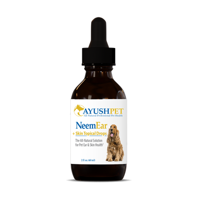 Pet Neem Ear & Skin Drops 2 fl oz Curated Wellness