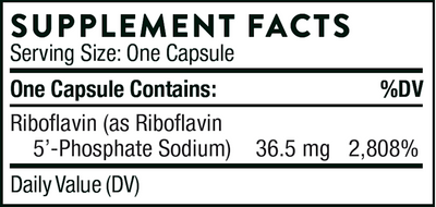 Riboflavin 5'-Phosphate 60 caps Curated Wellness