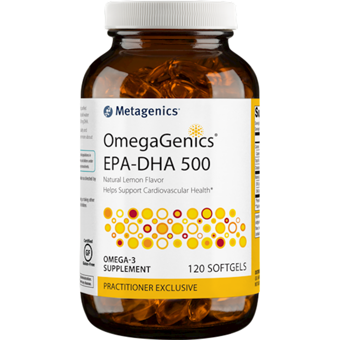 OmegaGenics EPA-DHA 500 Lemon 120gels Curated Wellness
