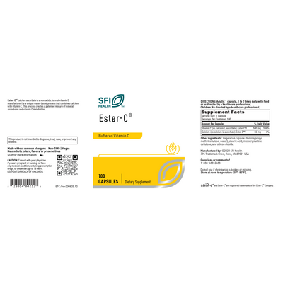 Ester-C 500 mg 100 caps Curated Wellness