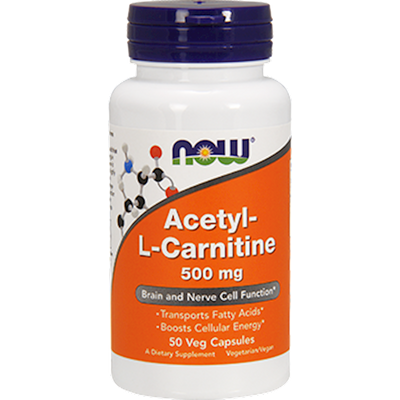 Acetyl-L Carnitine 500 mg 50 vcaps Curated Wellness