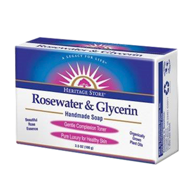 Rosewater & Glycerin Soap 3.5 oz Curated Wellness