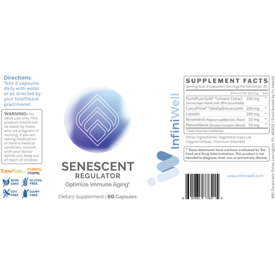 Senescent Regulator 60c Curated Wellness