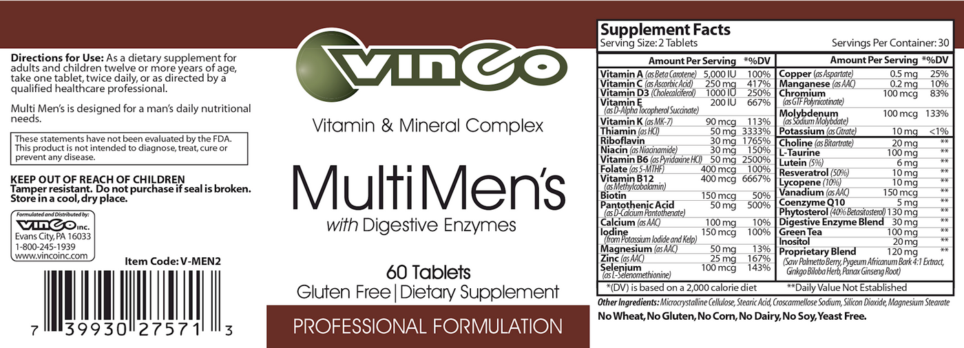 MultiMen's w/Digestive Enzymes  Curated Wellness