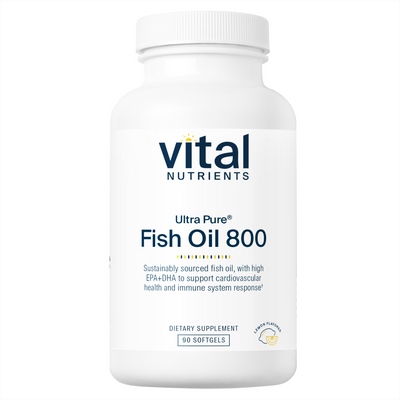 Ultra Pure Fish Oil 800 Lemon 90 gels Curated Wellness