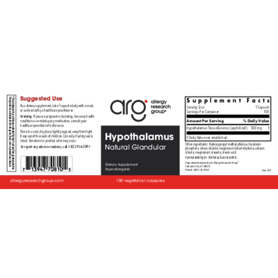 Hypothalamus 500 mg  Curated Wellness