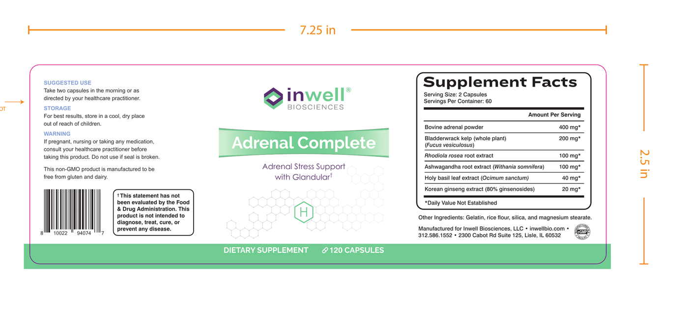 Adrenal Complete 120c Curated Wellness