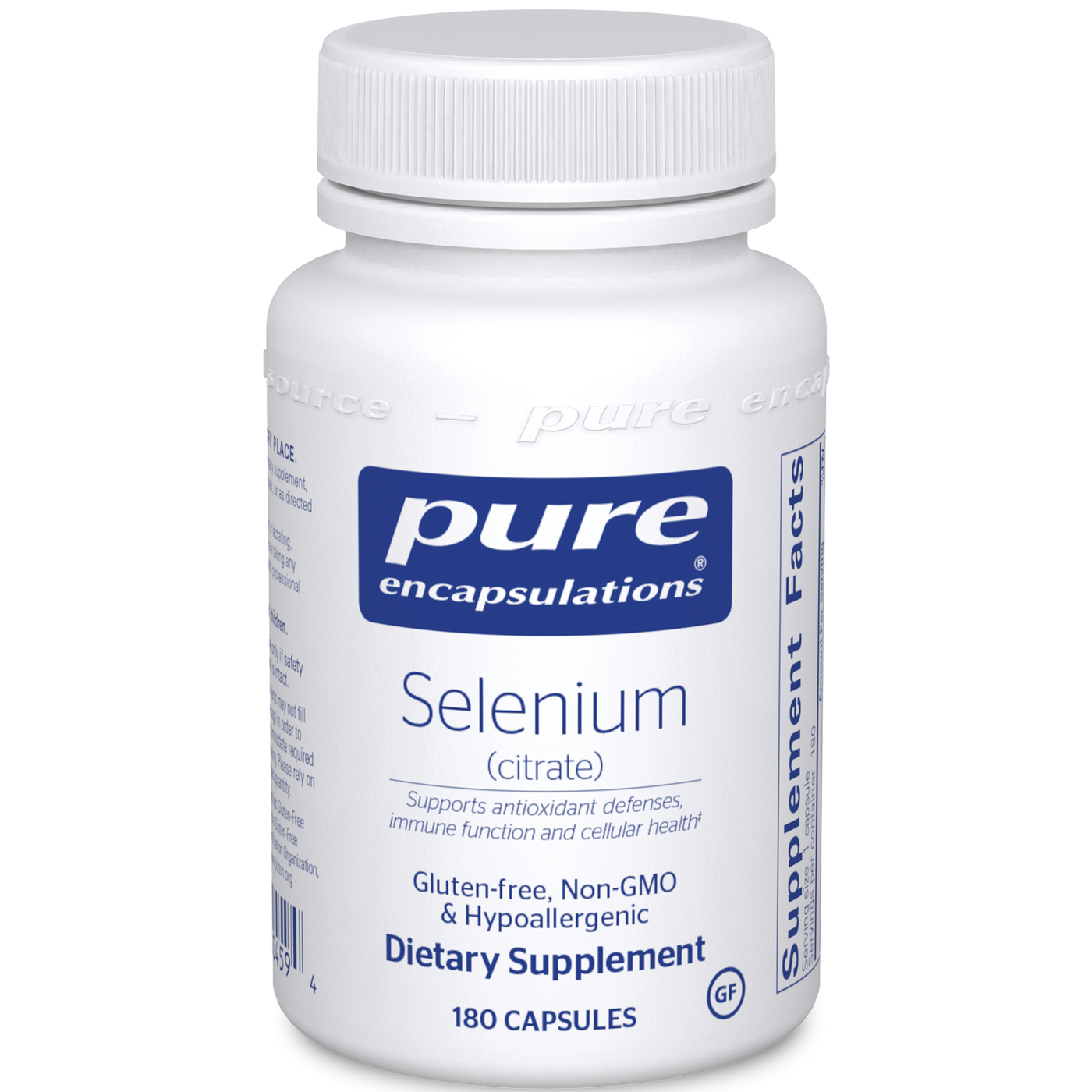 Selenium (citrate) 200 mcg 180 vcaps Curated Wellness