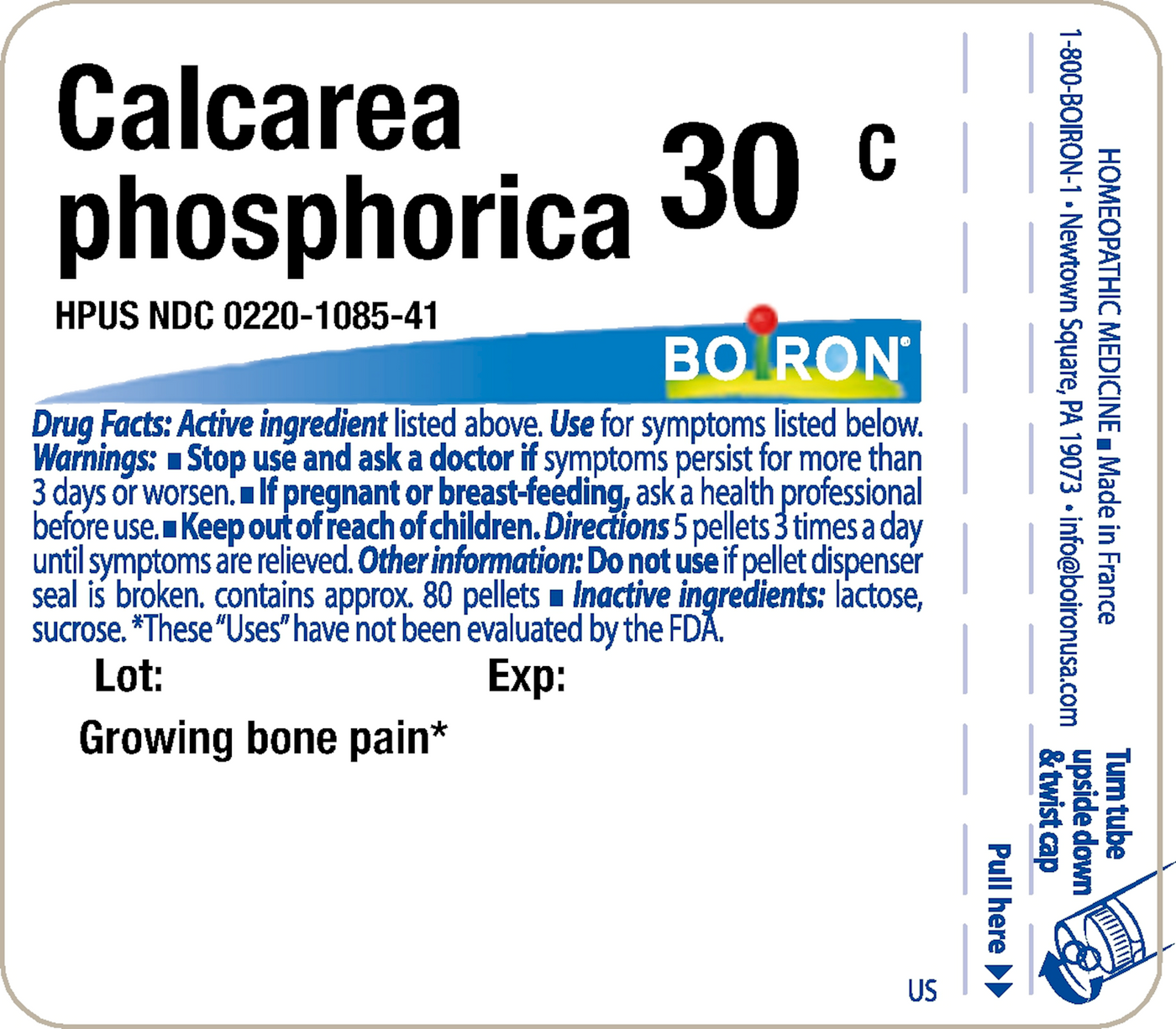 Calcarea phosphorica 30c 80 plts Curated Wellness