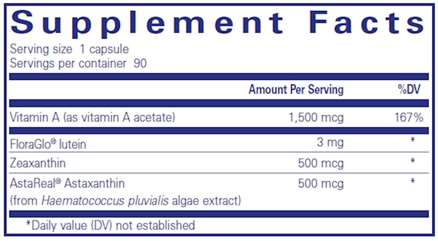 Vitamin A + Carotenoids 90 caps Curated Wellness