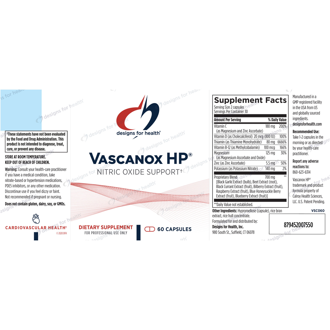 Vascanox HP 60c Curated Wellness