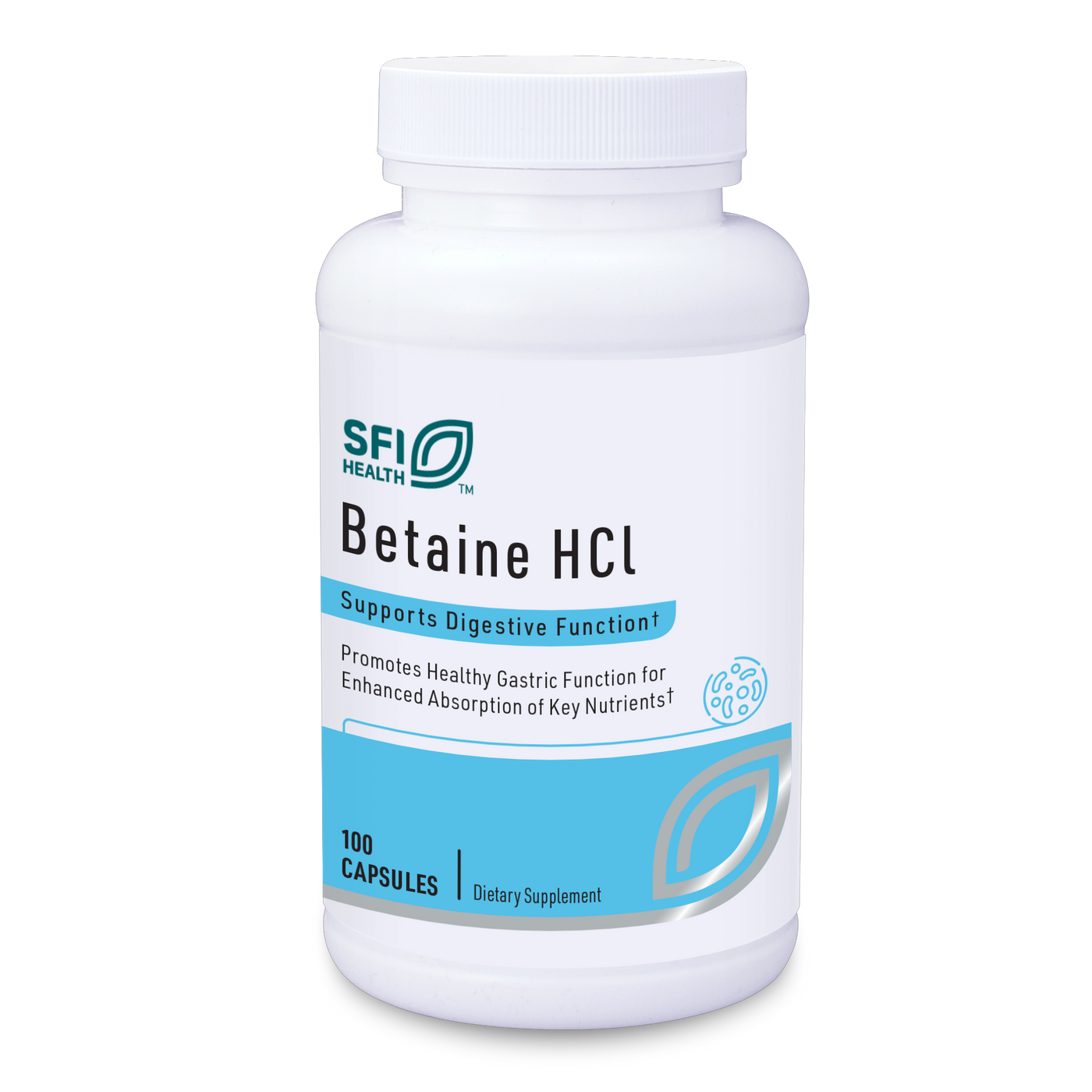 Betaine HCl 100 caps Curated Wellness
