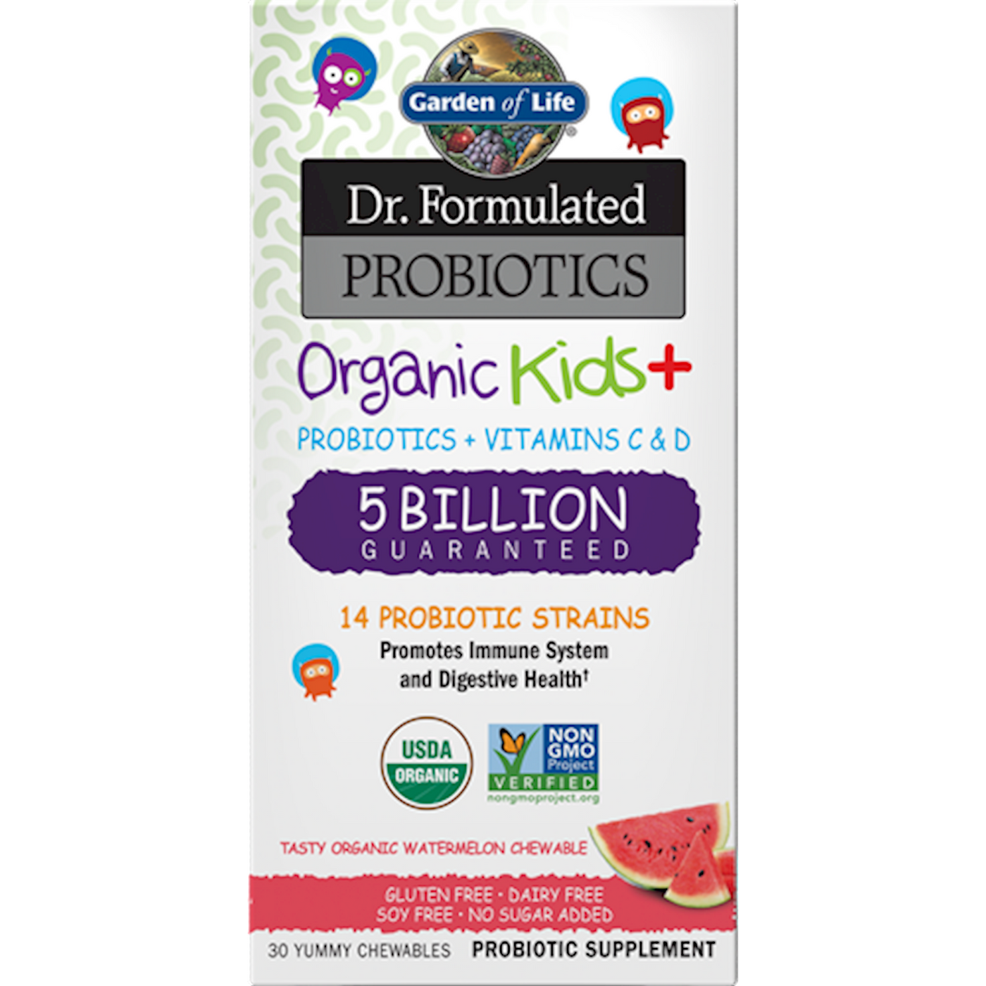 Organic Kids Probiotics Water 30 chews Curated Wellness