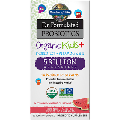 Organic Kids Probiotics Water 30 chews Curated Wellness