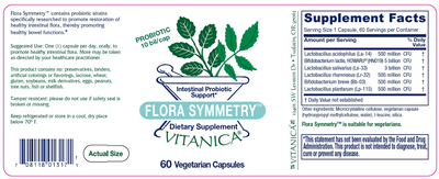 Flora Symmetry 60 vcaps Curated Wellness