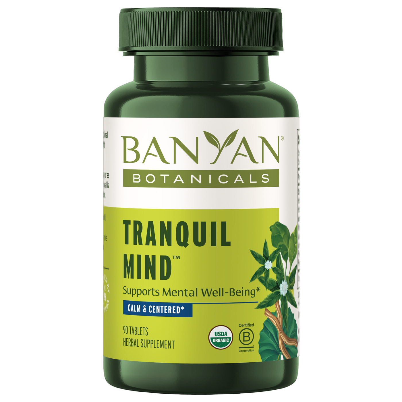 Tranquil Mind 500 mg 90 tabs Curated Wellness