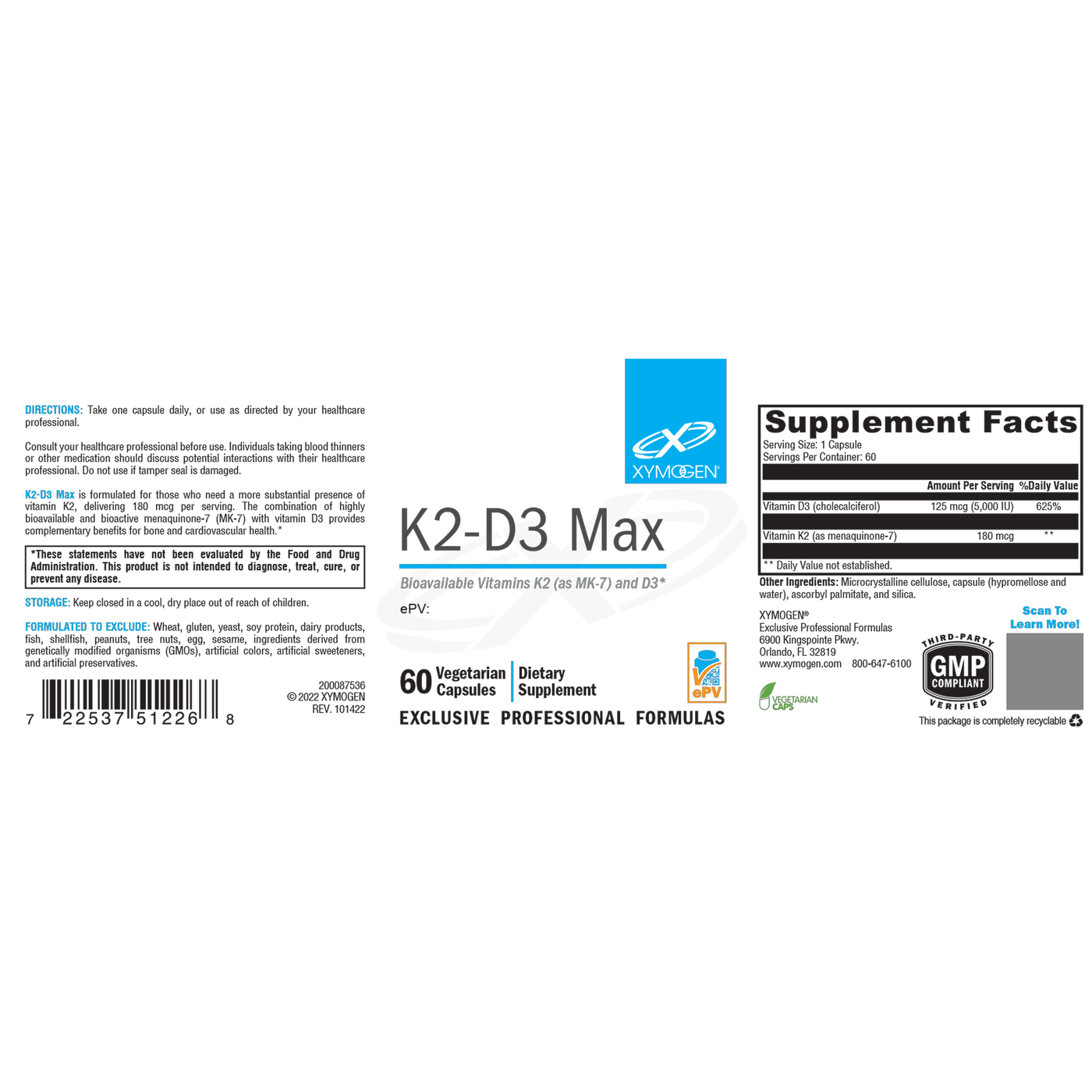 K2-D3 Max c Curated Wellness