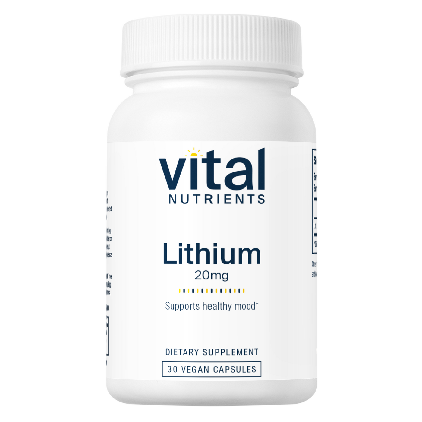 Lithium (orotate) 20 mg  Curated Wellness