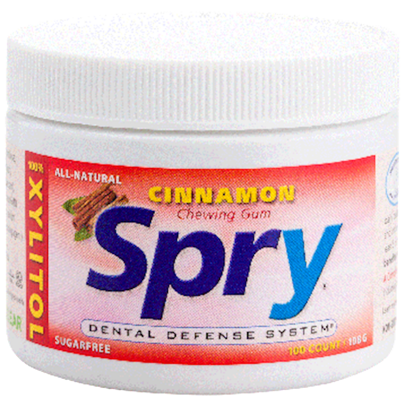 Spry Xylitol Gum Cinnamon 100 ct Curated Wellness