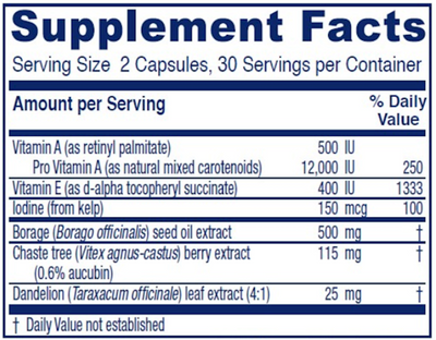 Breast Cycle Blend 60 vegcap Curated Wellness