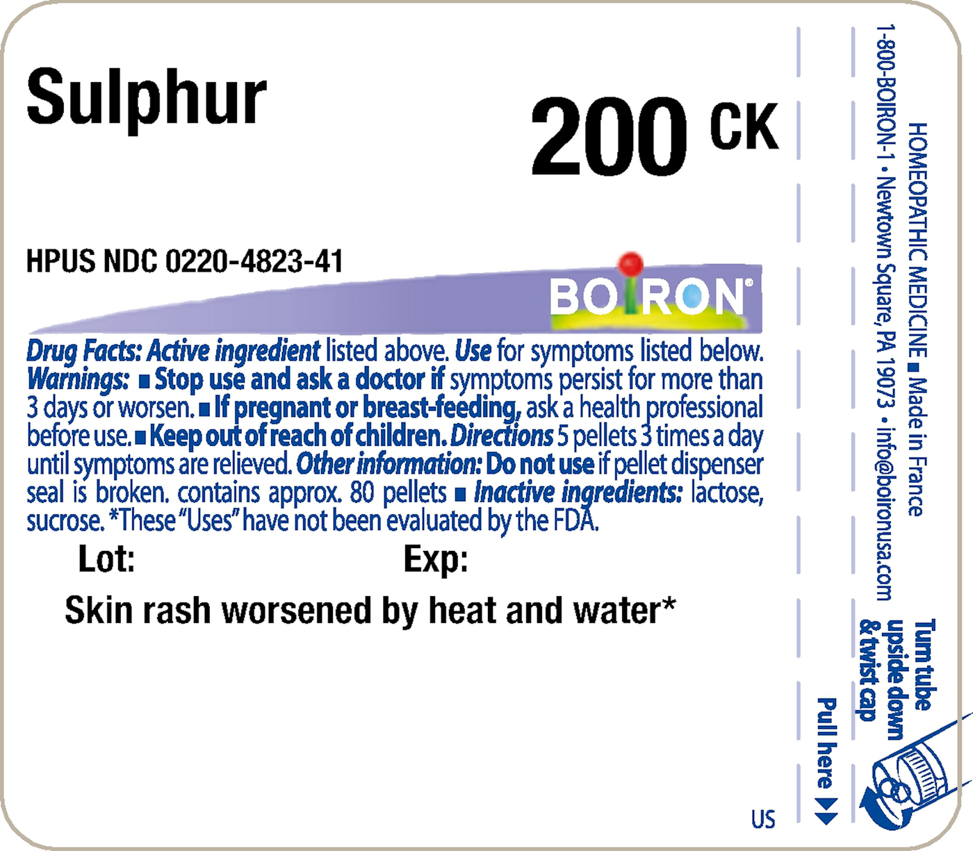 Sulphur 200CK 80 plts Curated Wellness