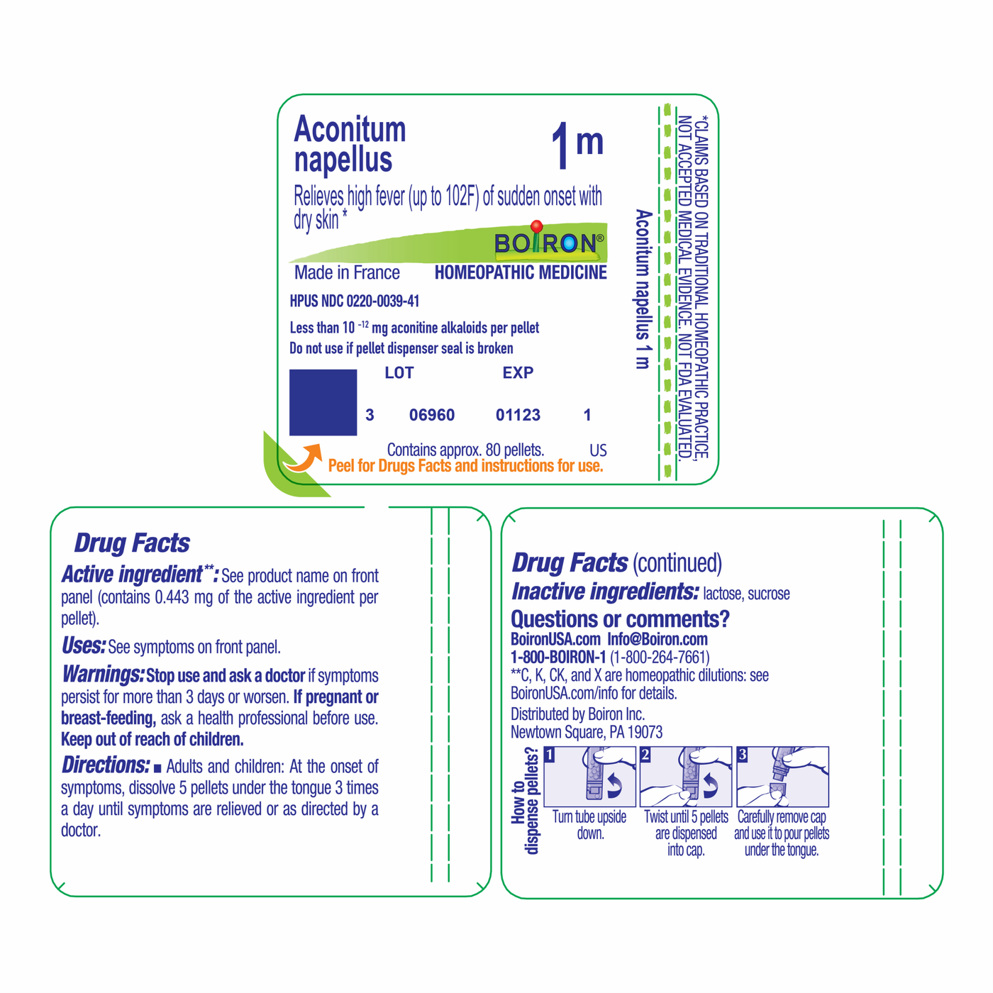 Aconitum napellus 1M 80 plts Curated Wellness