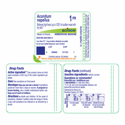 Aconitum napellus 1M 80 plts Curated Wellness