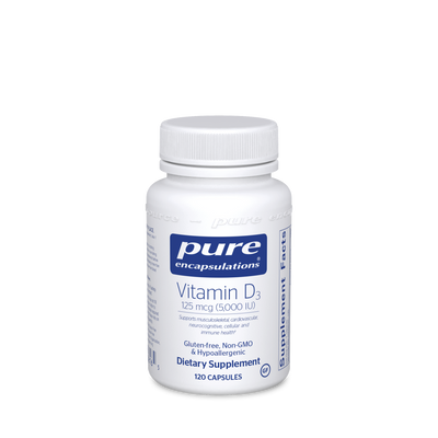 Vitamin D3 5000 IU 120 vcaps Curated Wellness