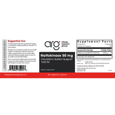 Nattokinase 50 mg NSK-SD  Curated Wellness